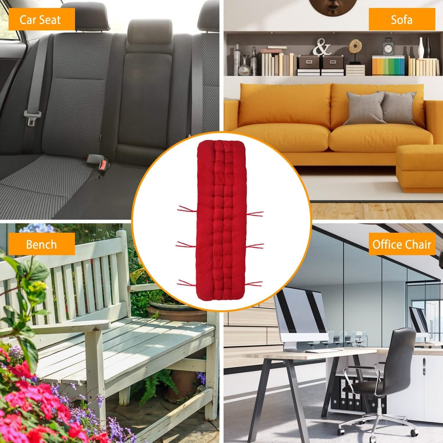 67x22in Chaise Lounger Cushion Recliner Rocking Chair Sofa - Image #0