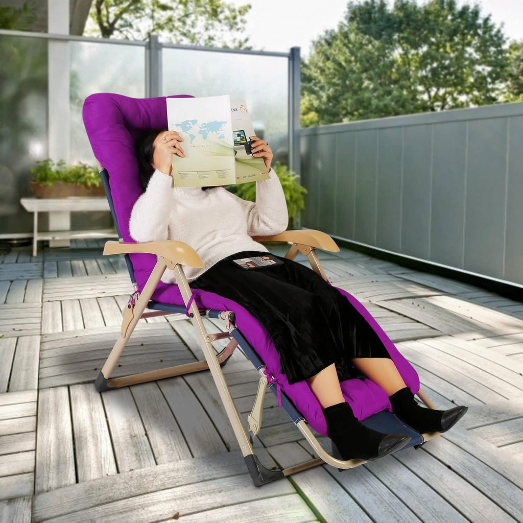 67x22in Chaise Lounger Cushion Recliner Rocking Chair Sofa - Image #0