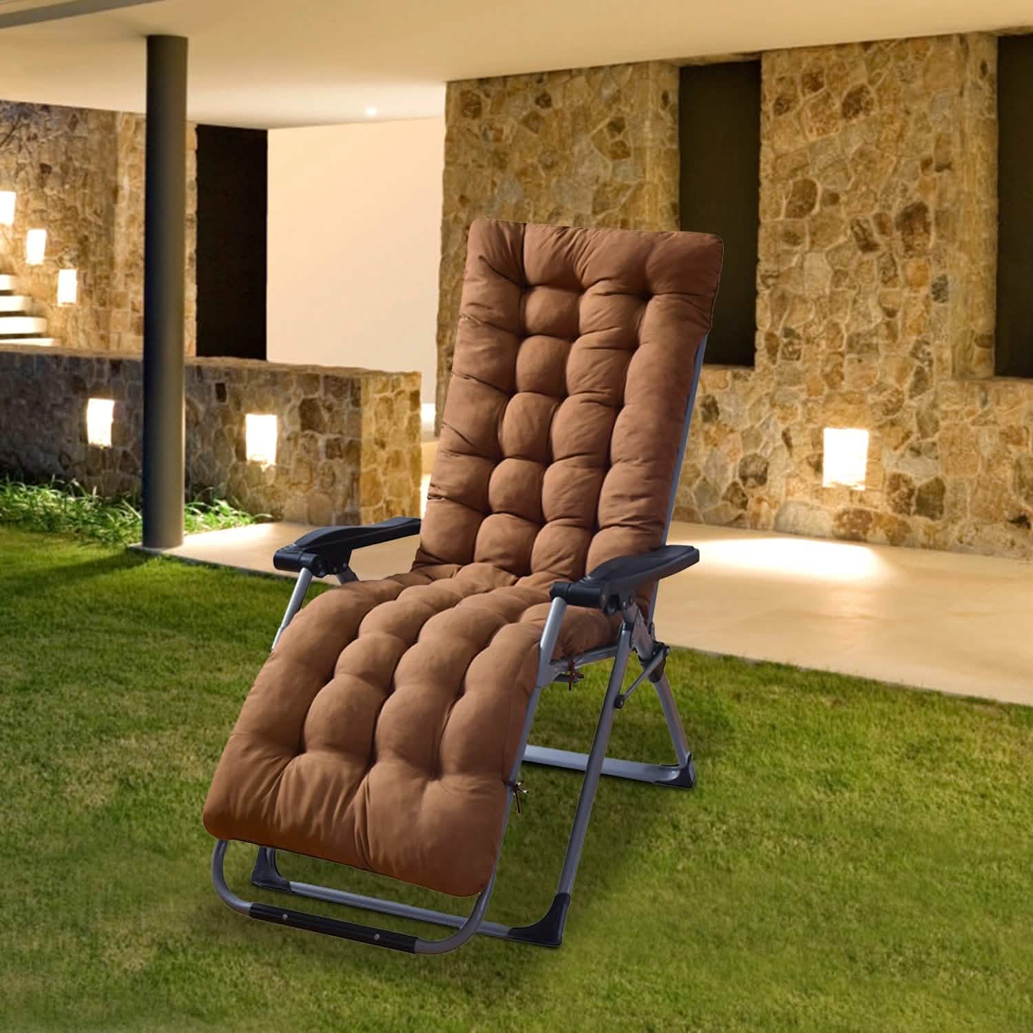 67x22in Chaise Lounger Cushion Recliner Rocking Chair Sofa - Image #0