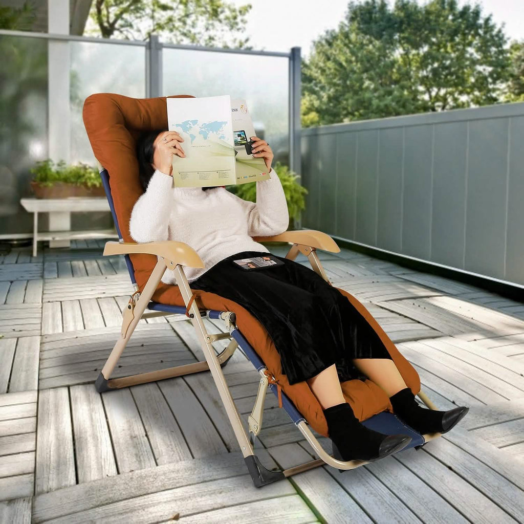 67x22in Chaise Lounger Cushion Recliner Rocking Chair Sofa - Image #0