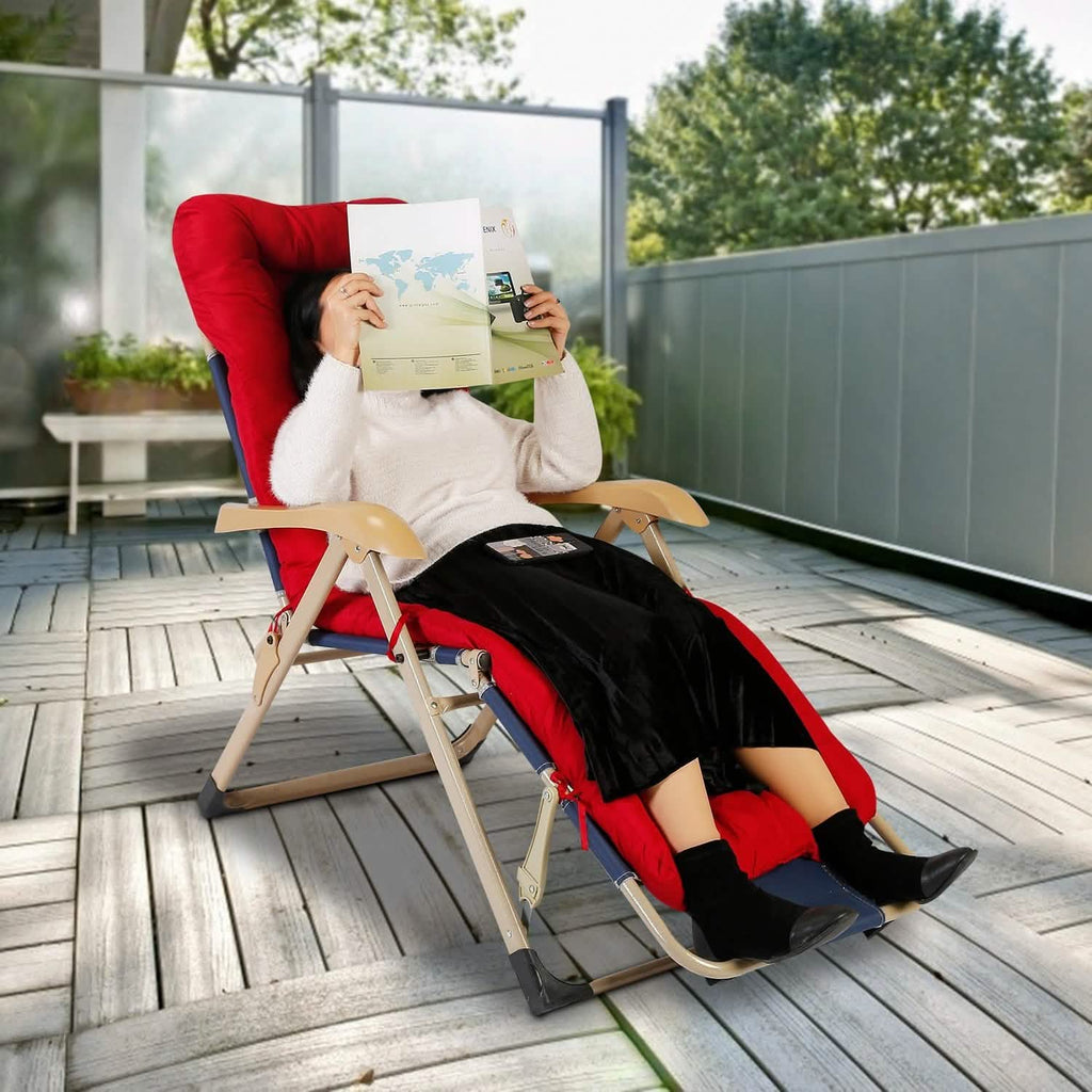 67x22in Chaise Lounger Cushion Recliner Rocking Chair Sofa - Image #0
