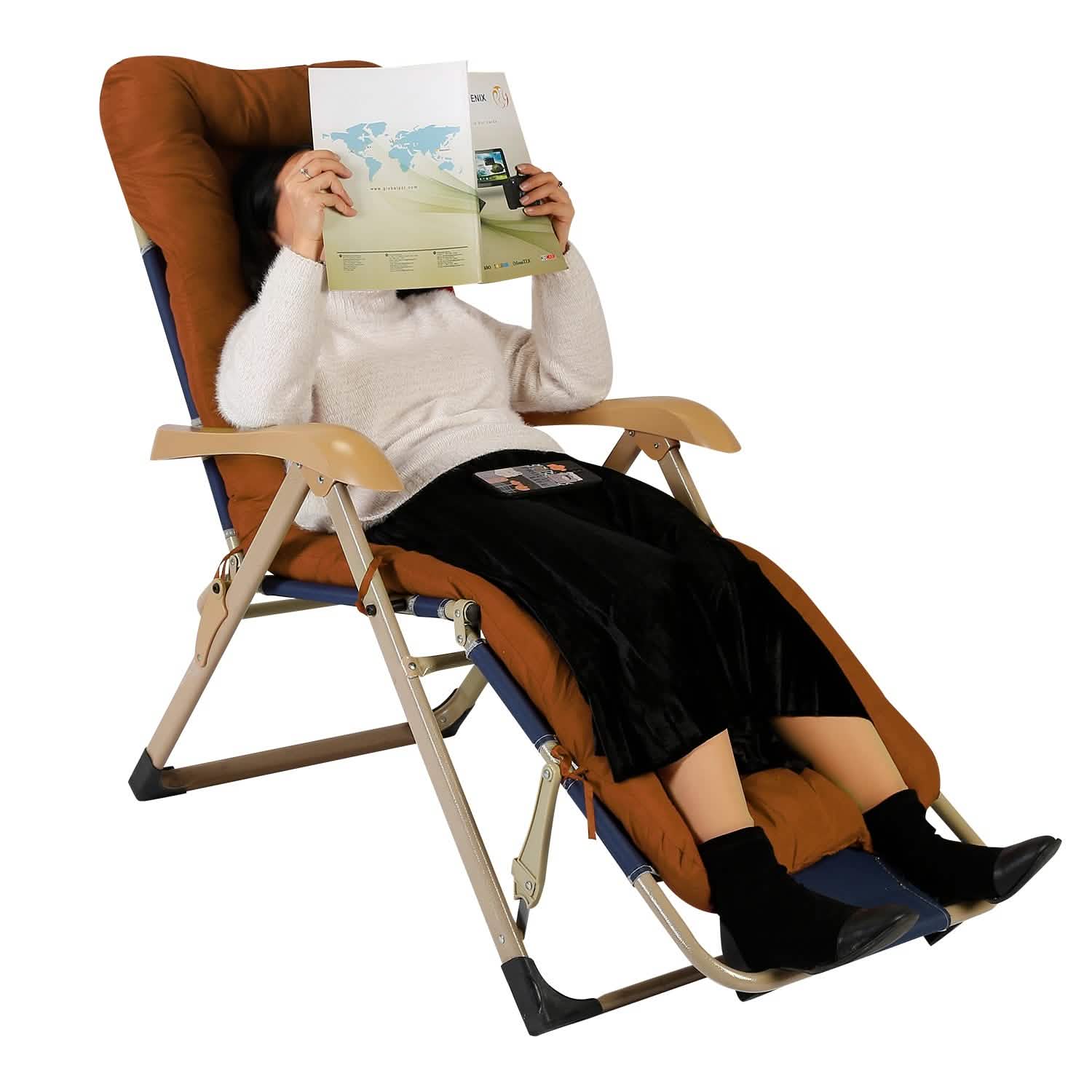 67x22in Chaise Lounger Cushion Recliner Rocking Chair Sofa - Image #0