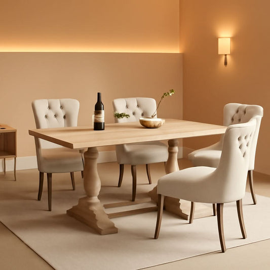 Velvet Dining Chairs Set Of 4 With Solid Wood Frame