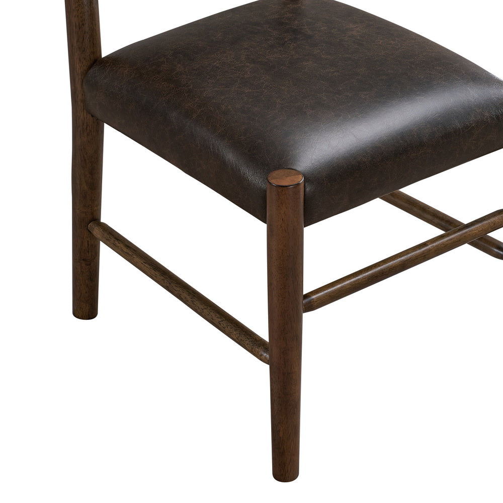 ACTU 58” Mid-Century Modern Dining Table Set for Small Spaces (Seats 4–6) - Image #0