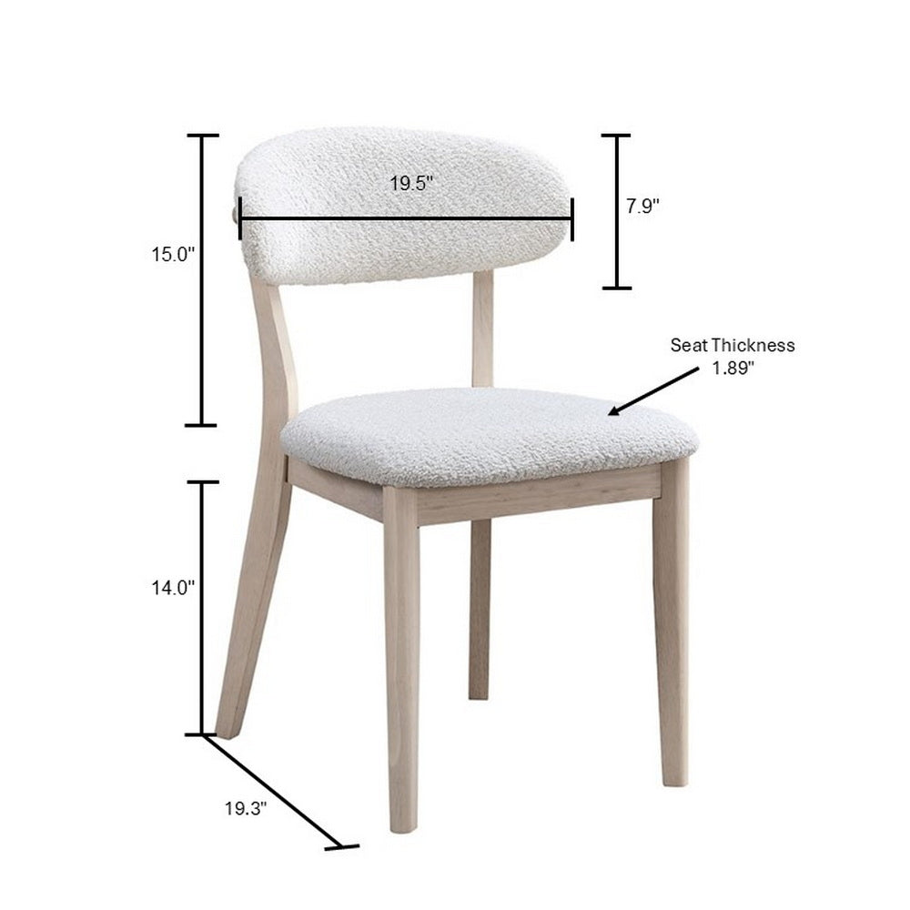 ACTU Scandinavian Dining Table Set with Upholstered Chairs for Small Spaces (Seats 4–6) - Image #0