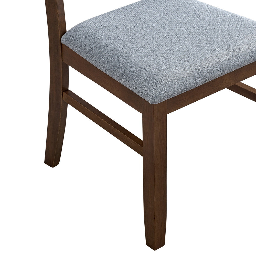 ACTU Farmhouse Dining Table Set with Upholstered Chairs for 4–6 - Image #0