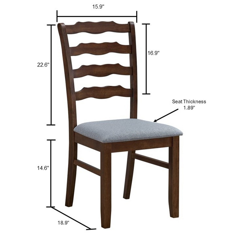 ACTU Farmhouse Dining Table Set with Upholstered Chairs for 4–6 - Image #0