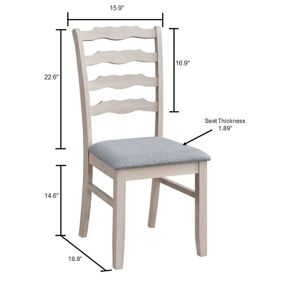 ACTU Farmhouse Dining Table Set with Upholstered Chairs for 4–6 - Image #0