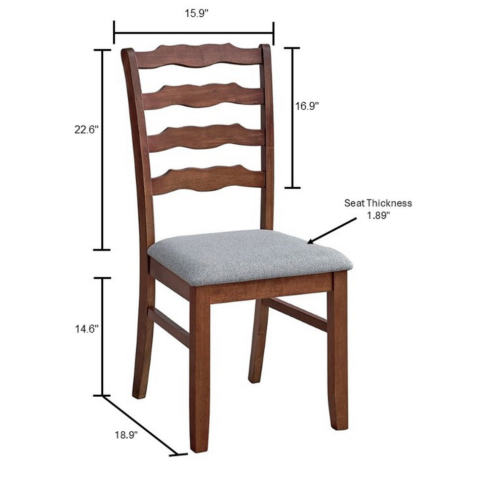 ACTU Farmhouse Dining Table Set with Upholstered Chairs for 4–6 - Image #0
