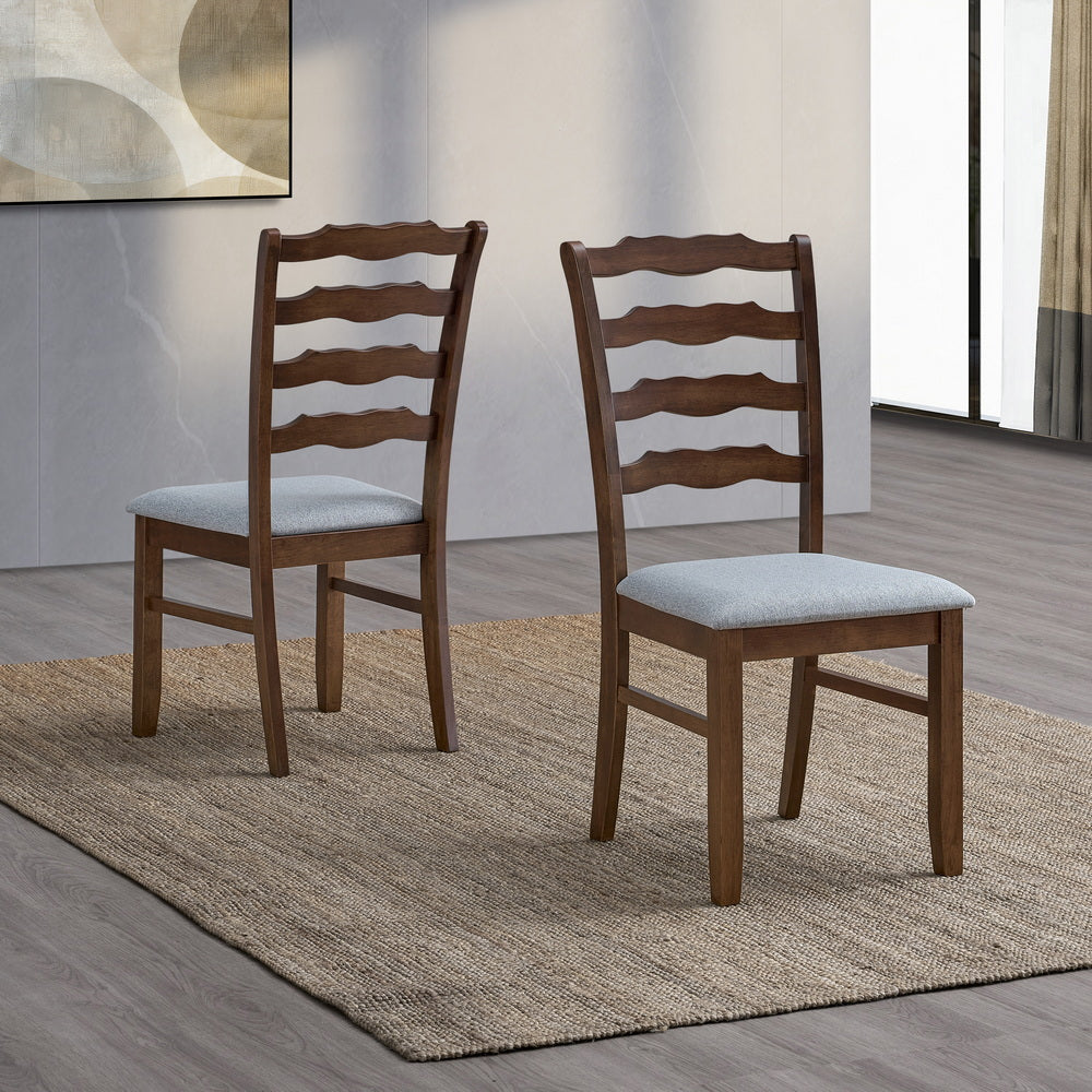 ACTU Farmhouse Dining Table Set with Upholstered Chairs for 4–6 - Image #0